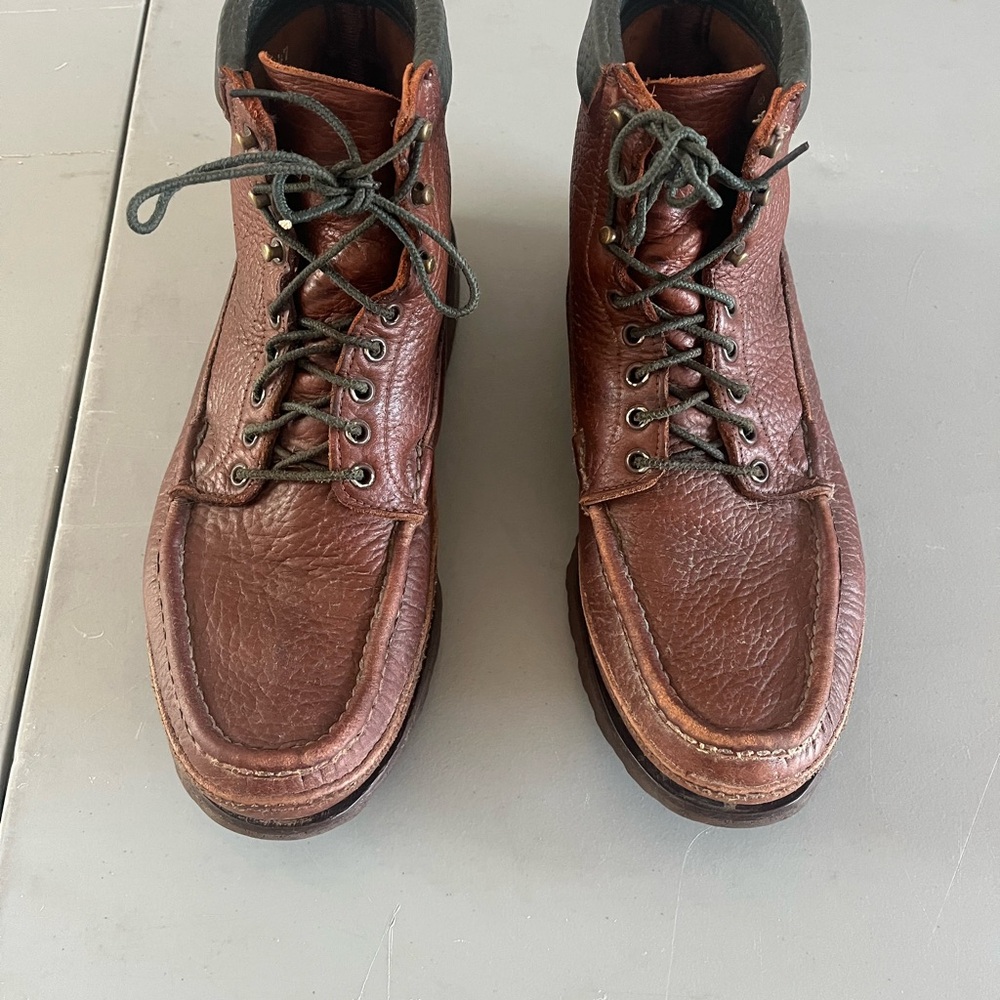 Russell moccasin Boots with Lace-Up Front